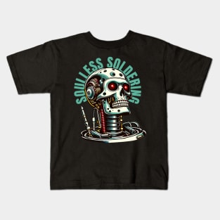 Robotic Skull - Soulless Soldering Kids T-Shirt
